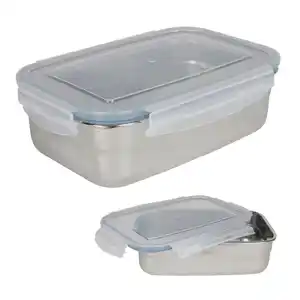 Edelstahl-Lunchbox mit Klickverschlussdeckel