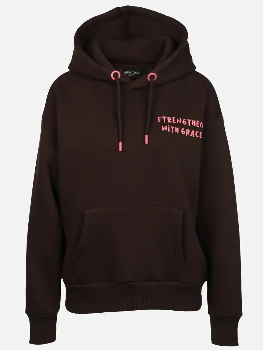 Bild 1 von Damen Hoodie mit Backprint Braun