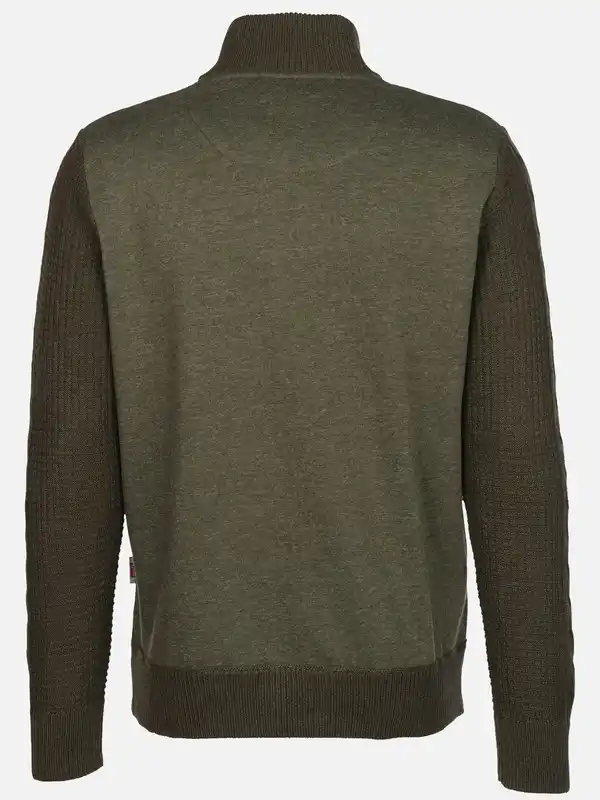 Bild 2 von Herren Sweatjacke mit Reißverschluss Oliv