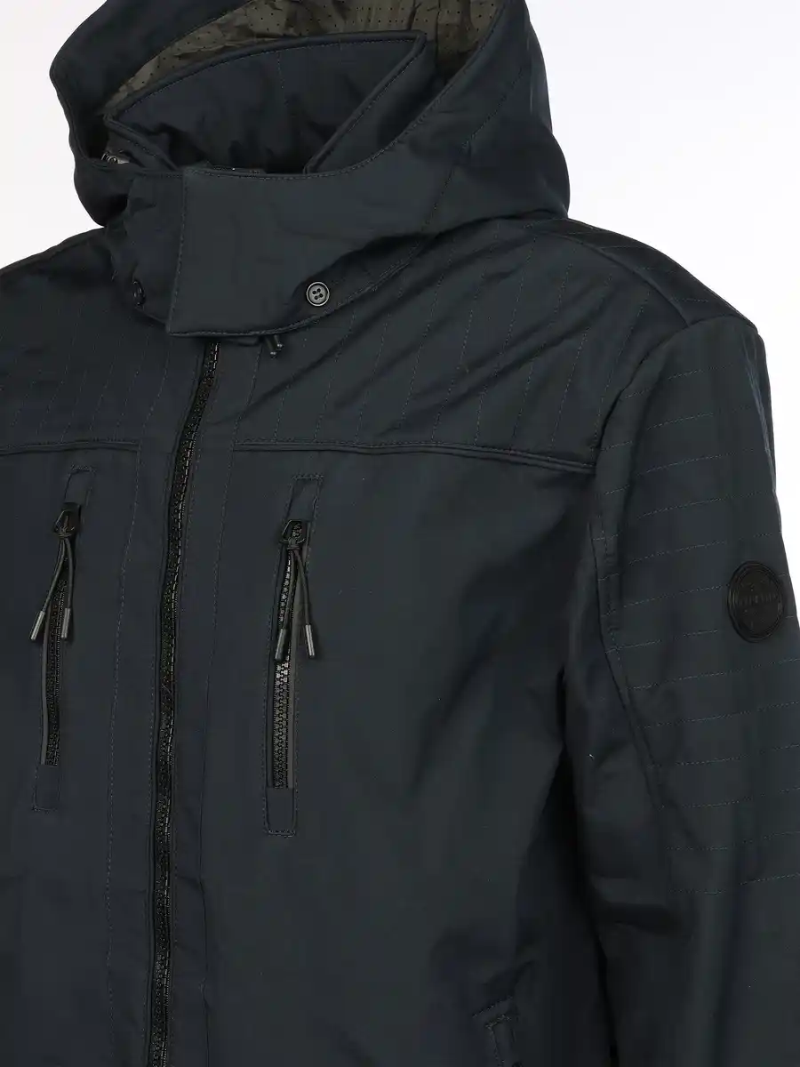 Bild 4 von Herren Softshelljacke mit Kapuze Blau