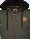 Bild 3 von Herren Steppweste 2in1 mit Kapuze Oliv