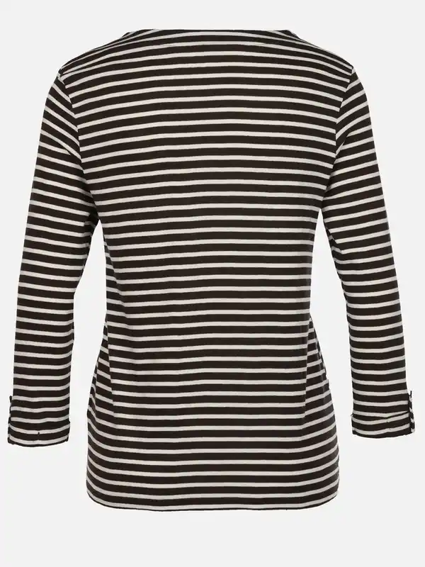 Bild 2 von Damen Streifen Shirt Braun
