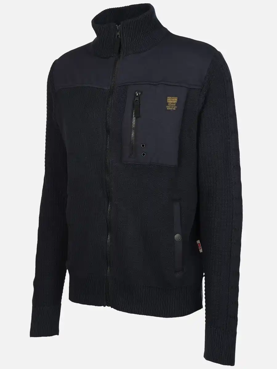 Bild 3 von Herren Sweatjacke mit Reißverschluss Blau