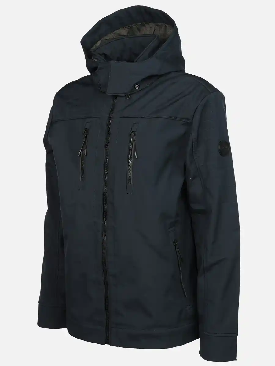 Bild 3 von Herren Softshelljacke mit Kapuze Blau