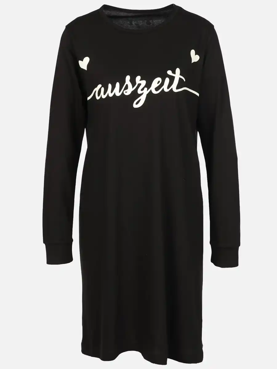 Bild 1 von Damen Nachthemd mit Aufdruck Schwarz