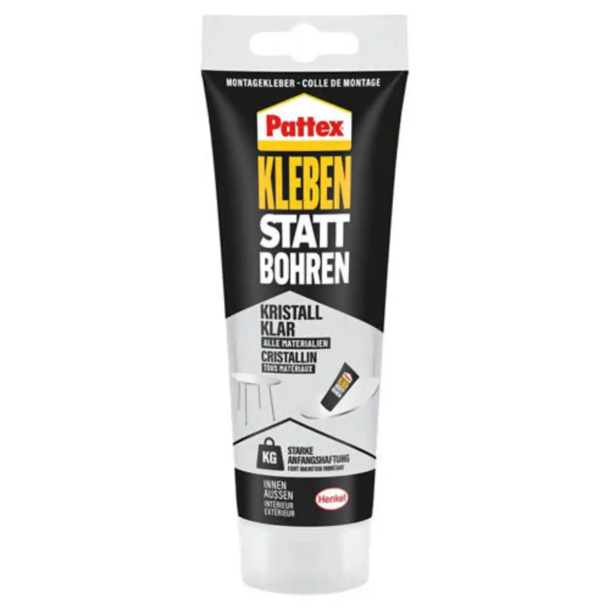 Bild 1 von PATTEX Kleben statt Bohren, Kristall-Klar