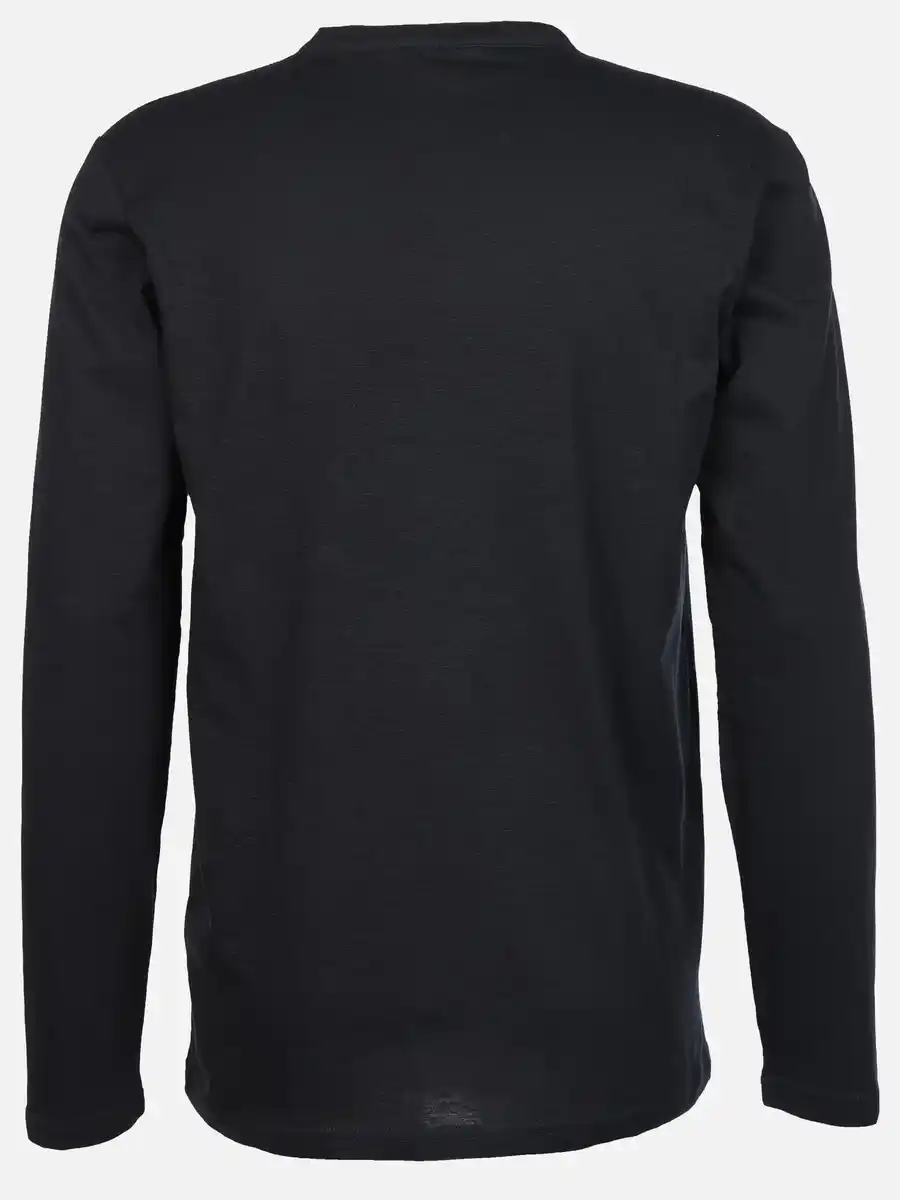 Bild 2 von Herren Henleyshirt mit Knopfleiste Blau