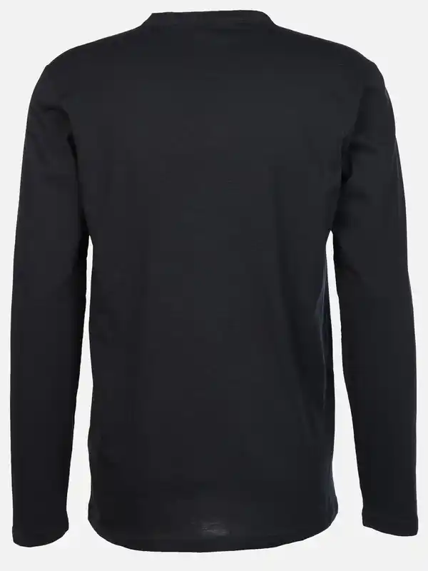 Bild 2 von Herren Henleyshirt mit Knopfleiste Blau