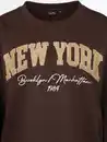 Bild 3 von Damen Sweatshirt mit Stickerei Motiv Braun