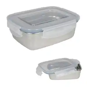 Edelstahl-Lunchbox mit Klickverschlussdeckel