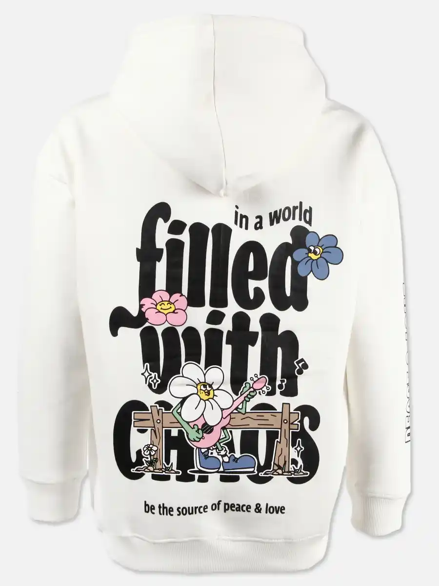 Bild 2 von Mädchen Sweatshirt mit großem Rückenprint Weiß