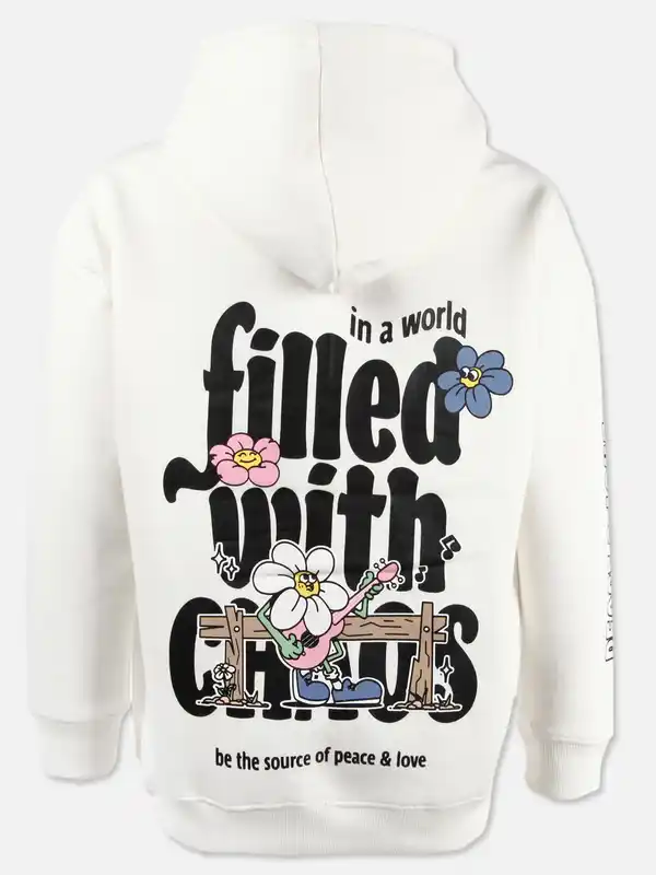 Bild 2 von Mädchen Sweatshirt mit großem Rückenprint Weiß
