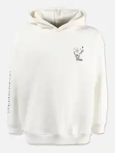 Mädchen Sweatshirt mit großem Rückenprint Weiß