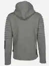 Bild 2 von Herren Bikersweatjacke mit Kapuze Grau