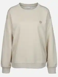 Damen Sweatshirt in weiter Form Beige