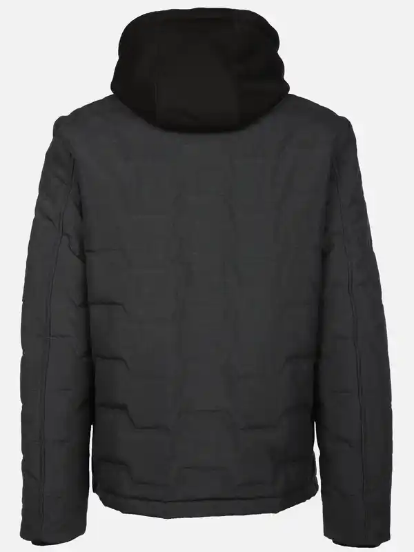 Bild 2 von Herren Steppjacke mit vielen Details Schwarz