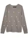 Bild 1 von Vero Moda VMDOFFY INTARSIA LS O Pullover Beige