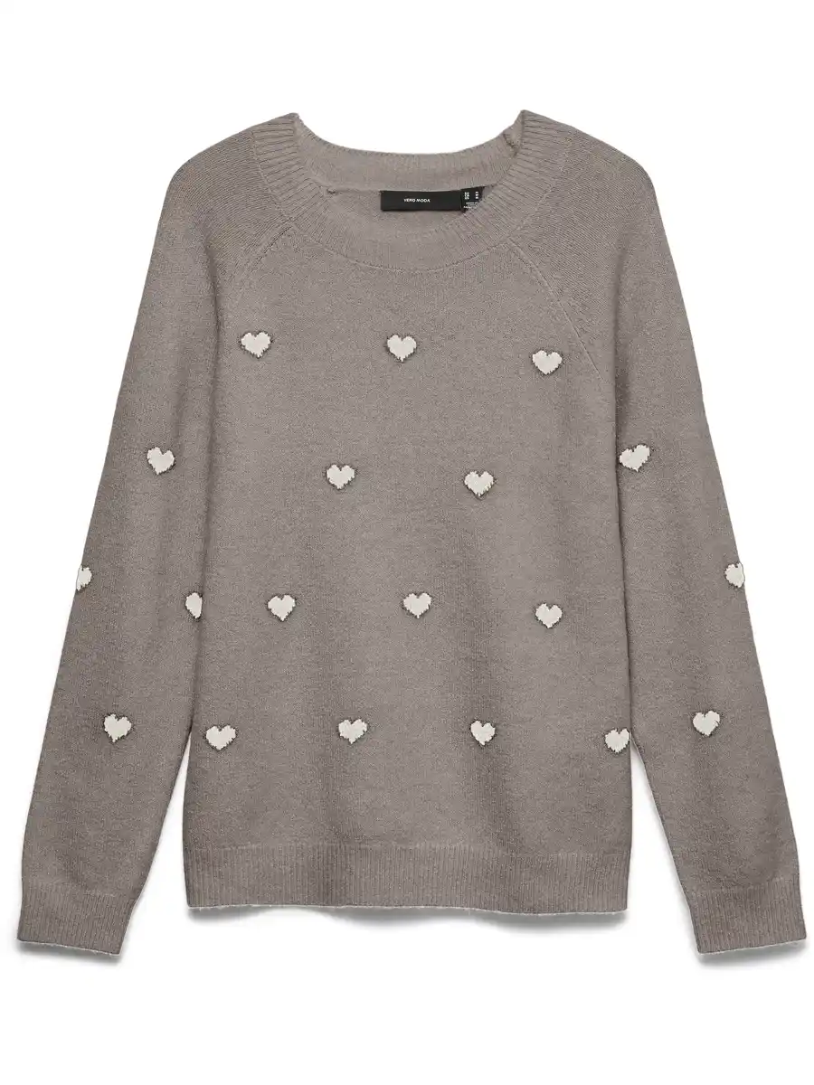 Bild 1 von Vero Moda VMDOFFY INTARSIA LS O Pullover Beige