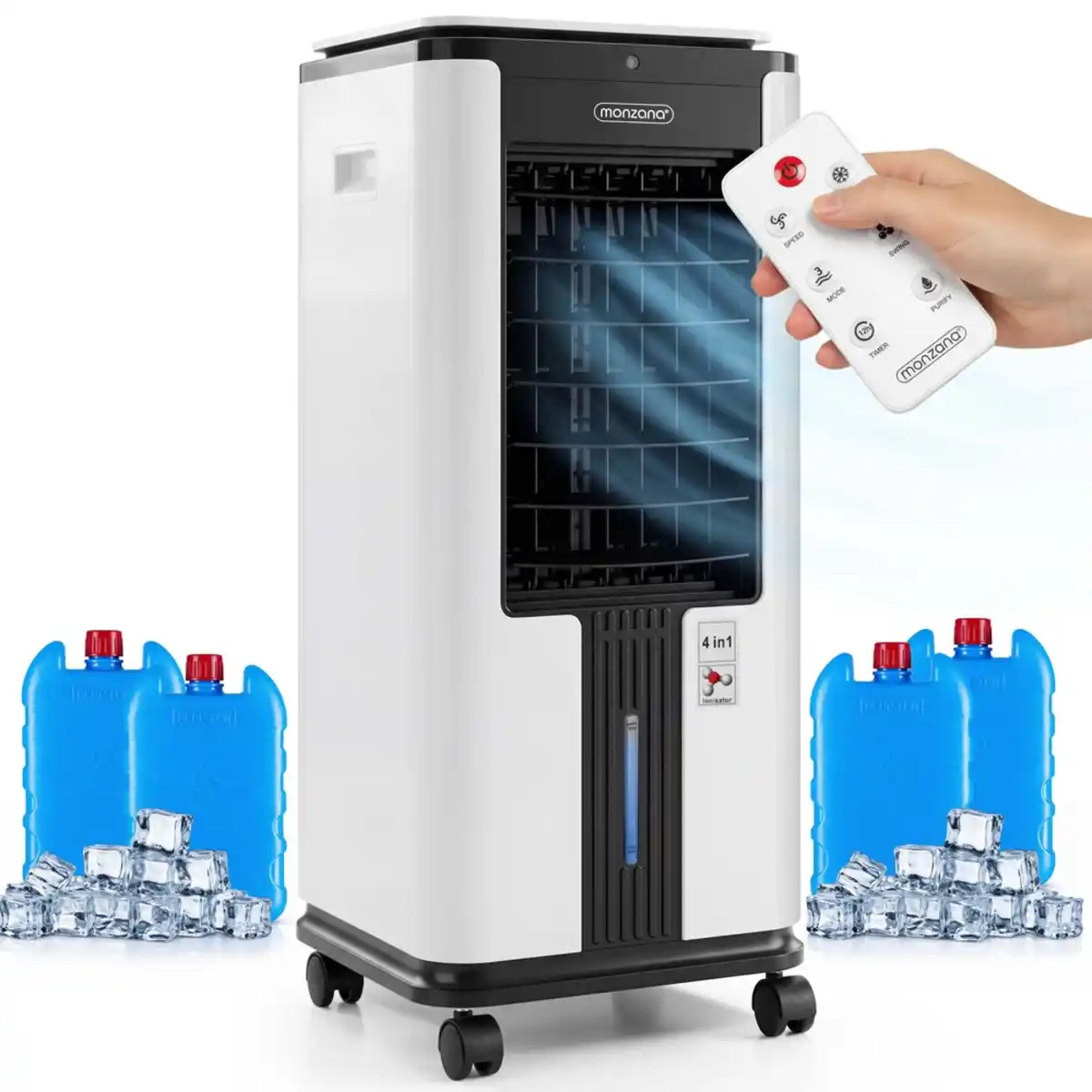 Bild 1 von monzana® Luftkühler mit Ionisator, 7 Liter und Fernbedienung