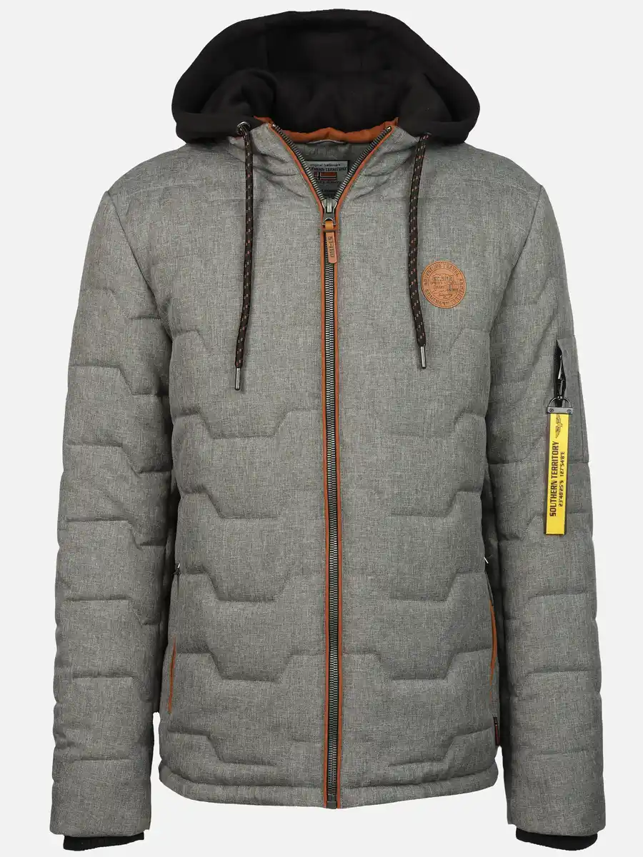 Bild 1 von Herren Steppjacke mit vielen Details Silber