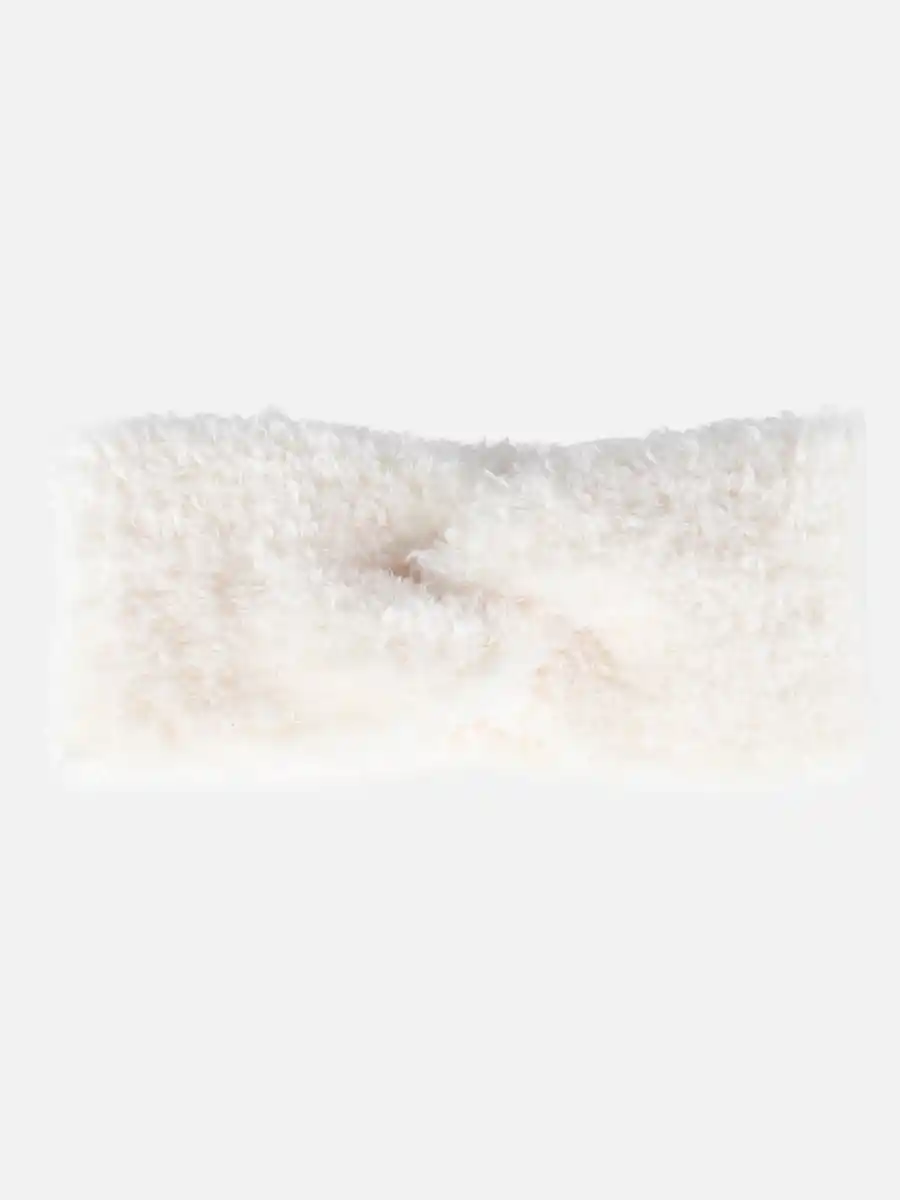 Bild 1 von Damen Stirnband aus weichem Teddymaterial Weiß
