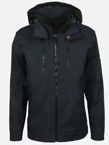 Herren Softshelljacke mit Kapuze Blau