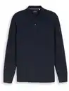 Bild 1 von Herren Basic Langarm-Poloshirt Blau