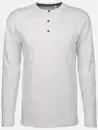 Bild 1 von Herren Henleyshirt mit Knopfleiste Weiß