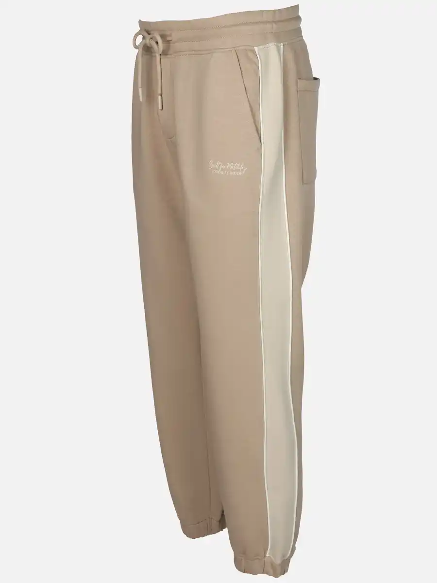 Bild 3 von Herren Jogginghose mit Kontraststreifen Beige