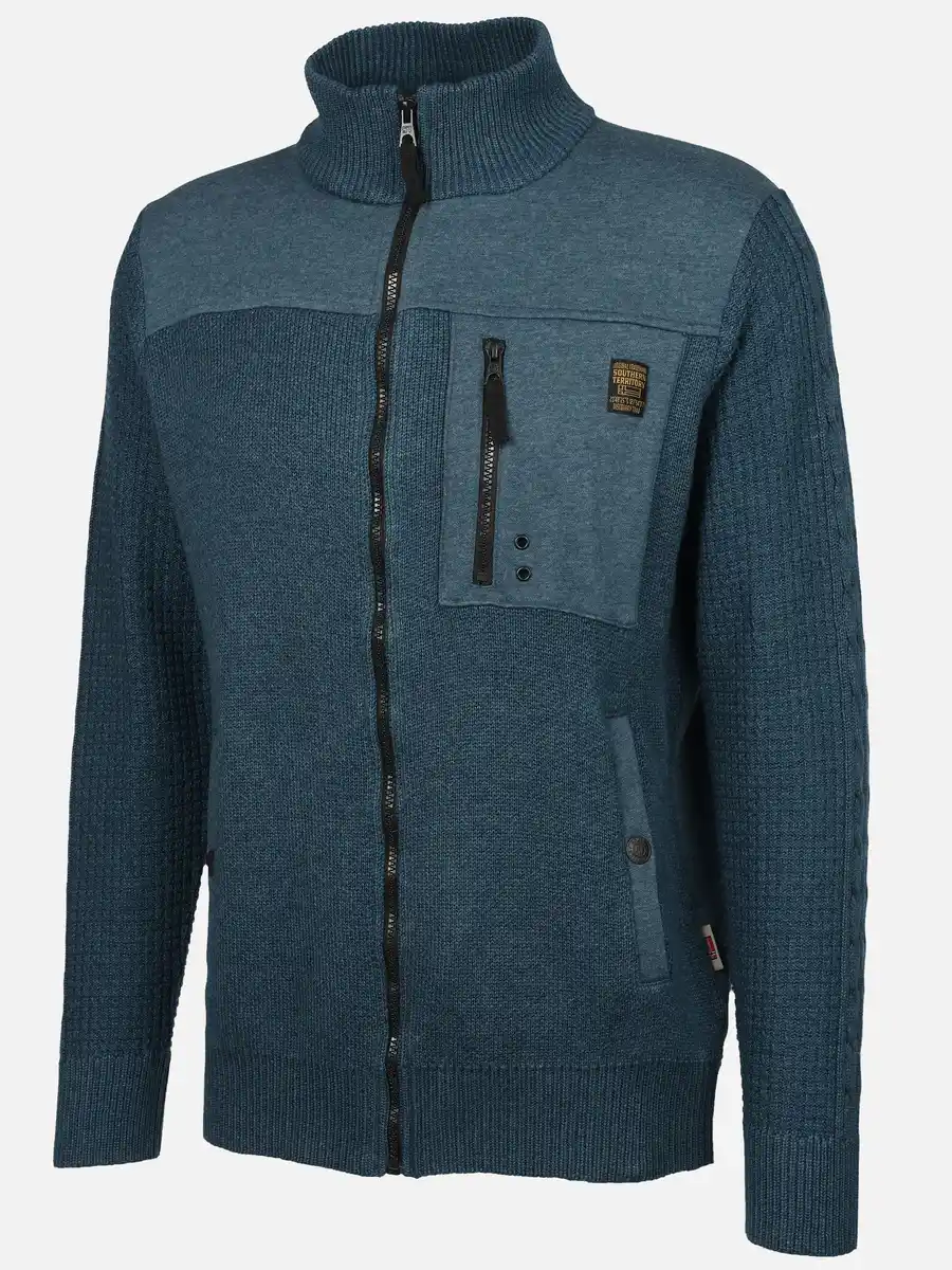 Bild 3 von Herren Sweatjacke mit Reißverschluss Blau