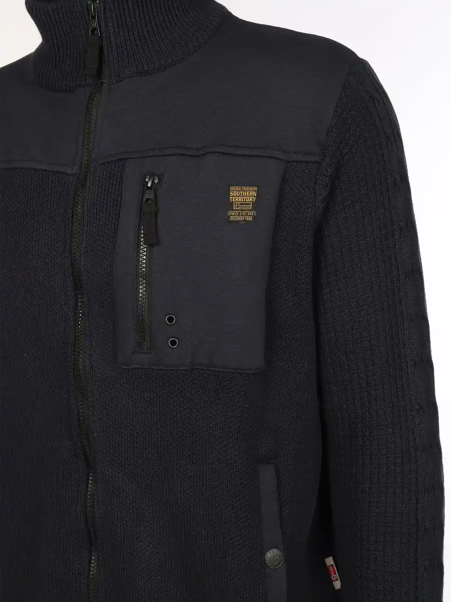 Bild 4 von Herren Sweatjacke mit Reißverschluss Blau