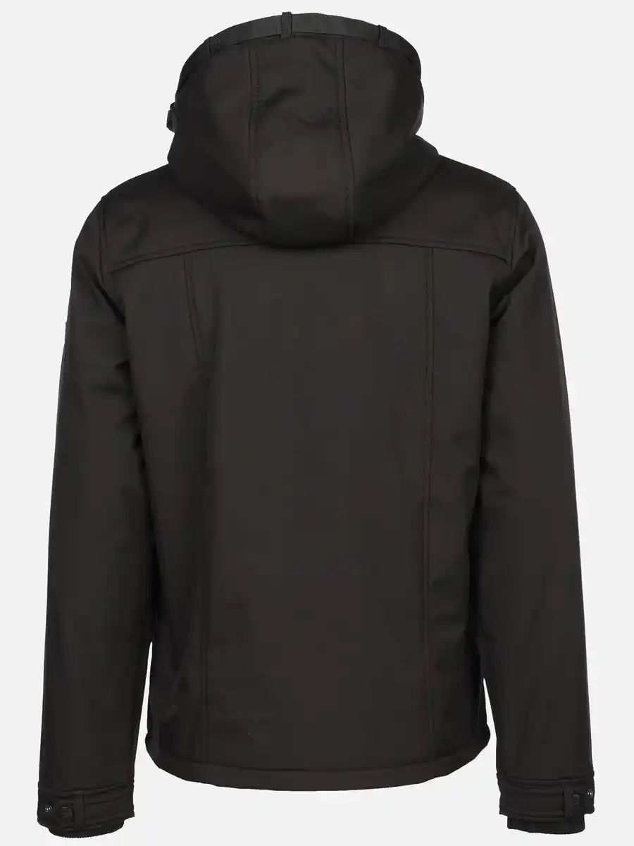 Bild 2 von Herren Softshelljacke mit Cargotaschen Schwarz
