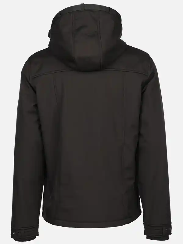 Bild 2 von Herren Softshelljacke mit Cargotaschen Schwarz