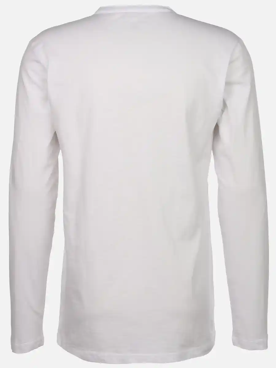 Bild 2 von Herren Henleyshirt mit Knopfleiste Weiß