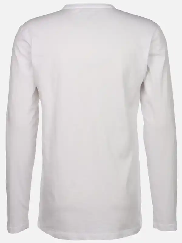 Bild 2 von Herren Henleyshirt mit Knopfleiste Weiß