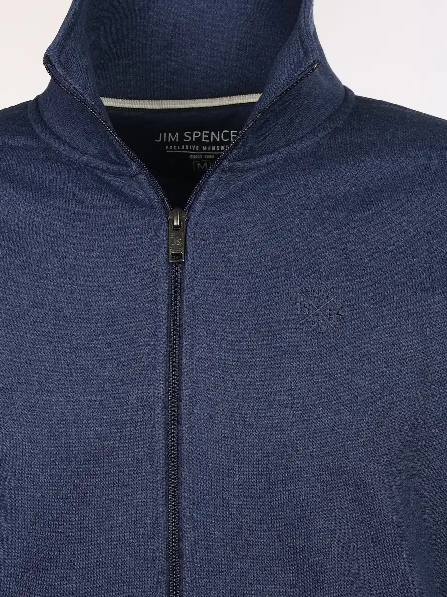 Bild 3 von Herren Sweatjacke mit Stehkragen Blau
