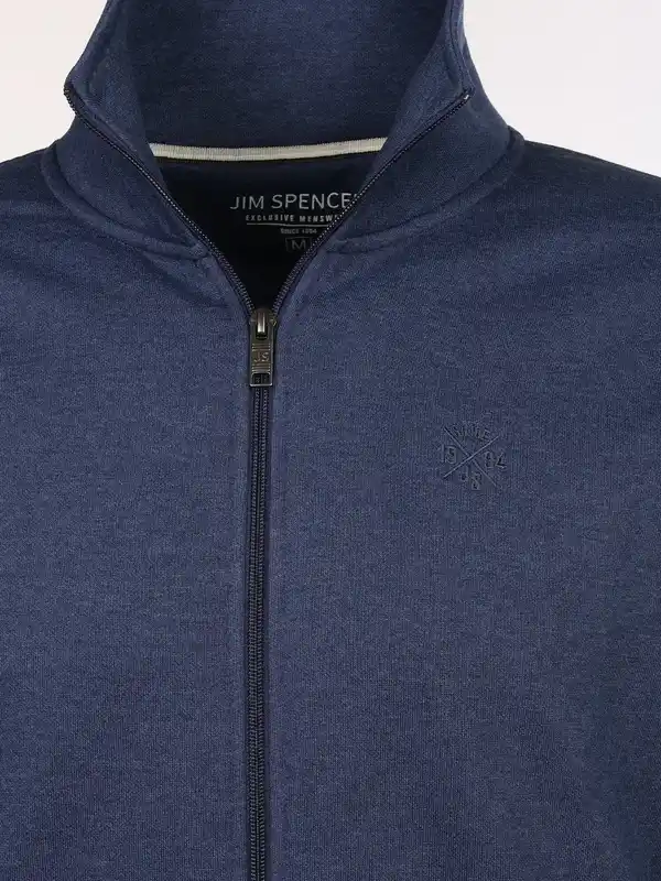 Bild 3 von Herren Sweatjacke mit Stehkragen Blau