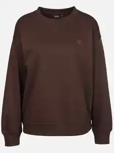 Damen Sweatshirt in weiter Form Braun