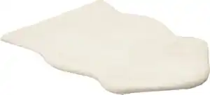 IDEENWELT Deko-Fellteppich creme