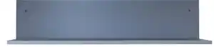 Winkelregal Lucca 100x23x19cm Platinblau Metallic