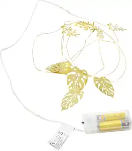 IDEENWELT LED Lichterkette Blätter