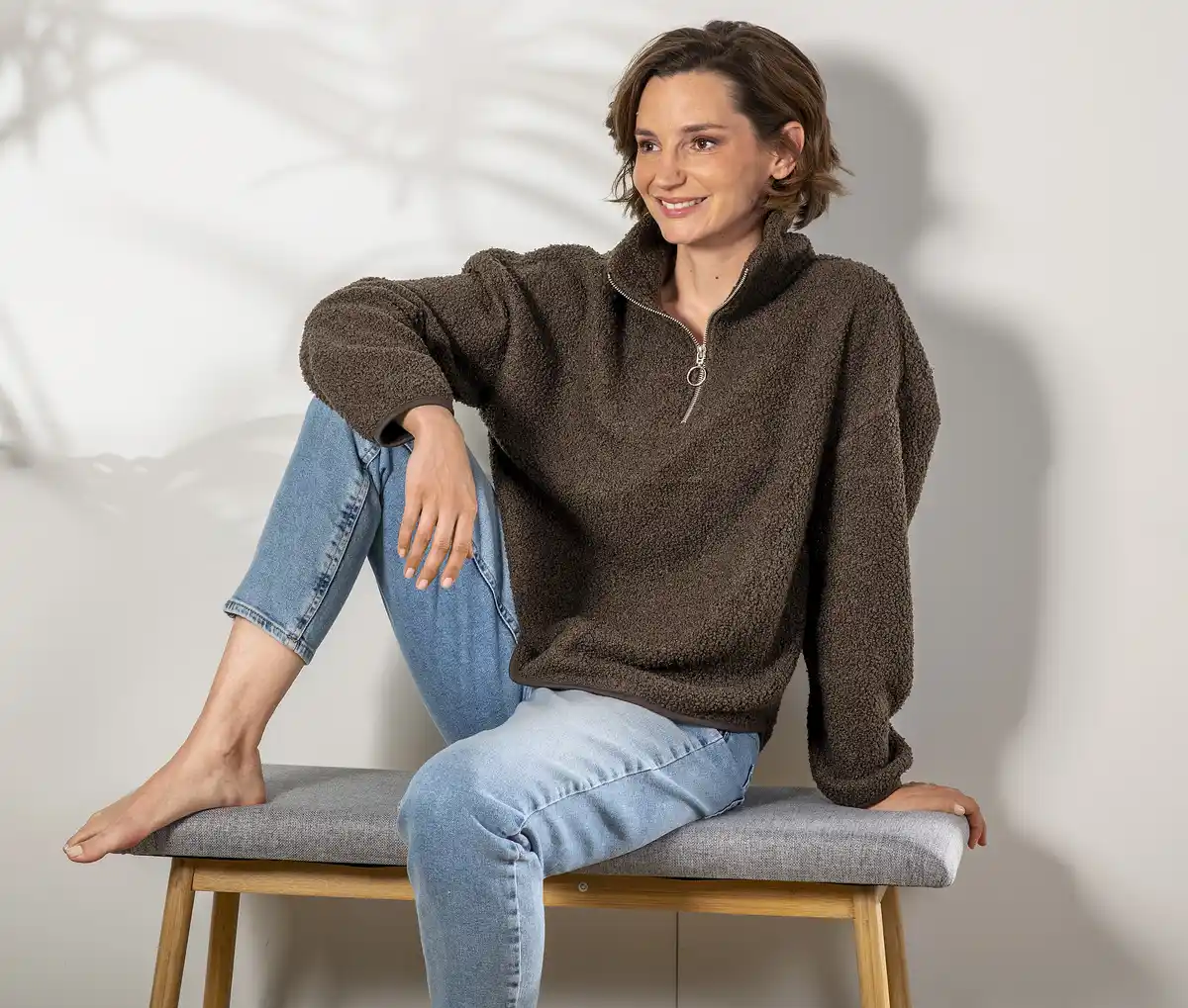 Bild 2 von IDEENWELT Teddy-Fleece-Pullover Gr. M