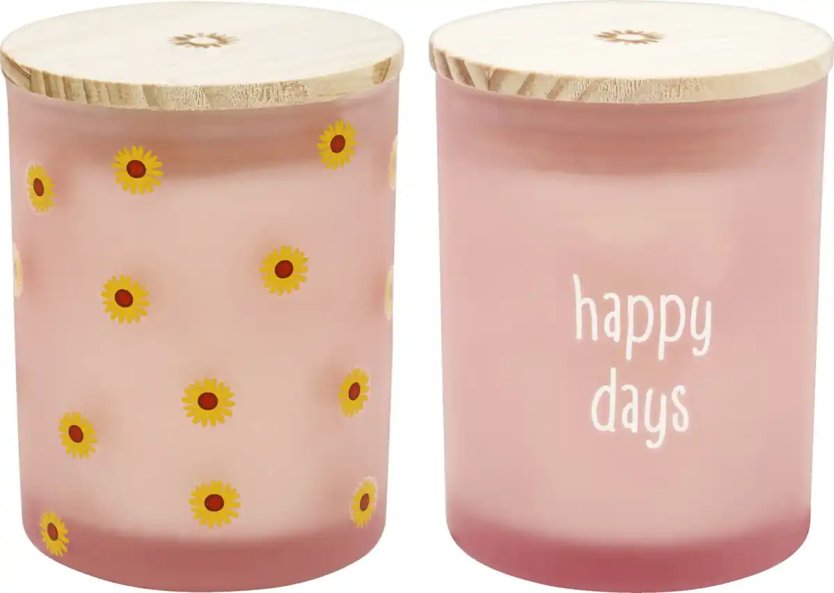 Bild 3 von IDEENWELT Duftglas mit Siebdruck rosa