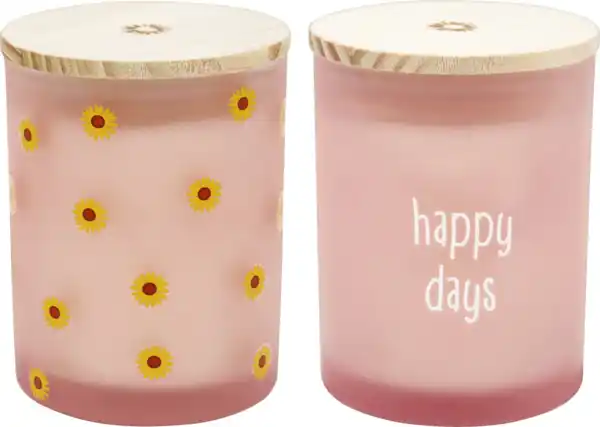 Bild 3 von IDEENWELT Duftglas mit Siebdruck rosa