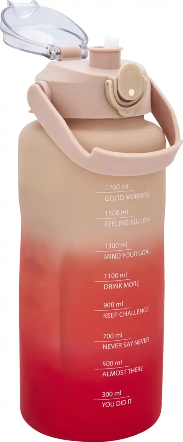 Bild 2 von IDEENWELT Sporttrinkflasche Pink-rot 2L