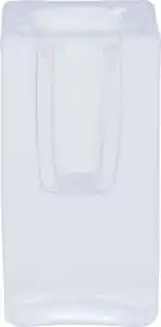 IDEENWELT Glaskerzenhalter groß transparent/grün