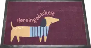 IDEENWELT Schmutzfangmatte 50?×?75?cm Dackel