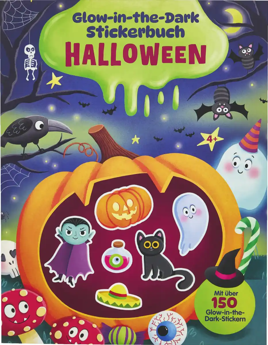 Bild 1 von Ullmann Medien Glow-in-the-Dark Stickerbuch Halloween