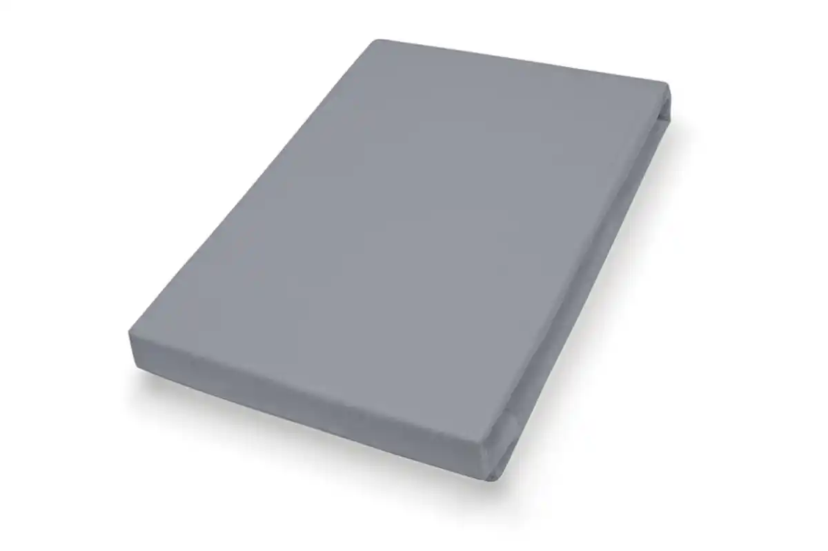 Bild 1 von Jersey-Spannbetttuch Baumwolle 150 x 200 cm anthrazit