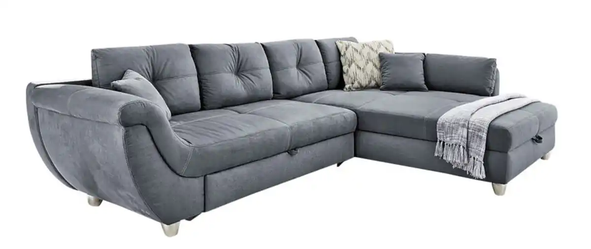 Bild 1 von Ecksofa Maranello, Stoff dunkelgrau, ca. 330 x 207 cm